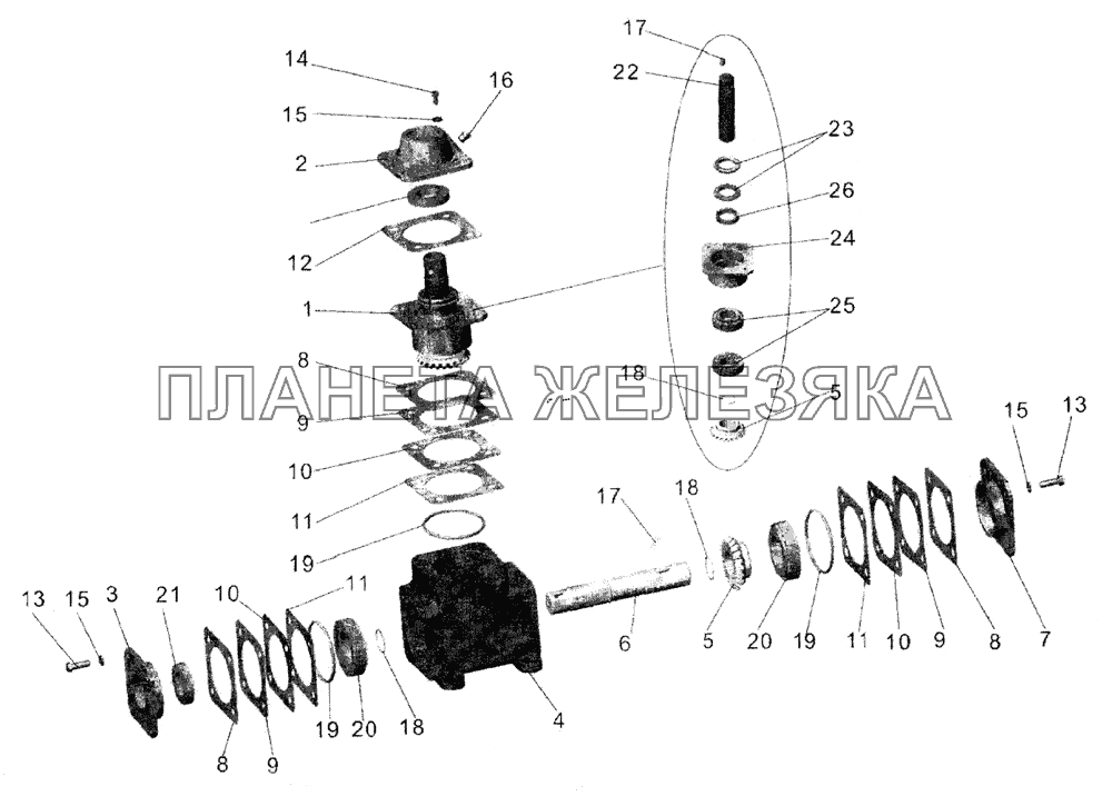 Редуктор угловой МАЗ-103 (2005)